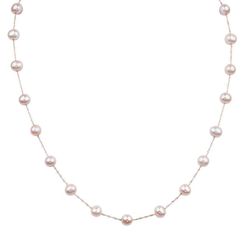 Rose gold store pearl set